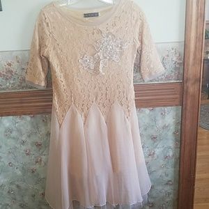 Champagne Colored Formal Dress